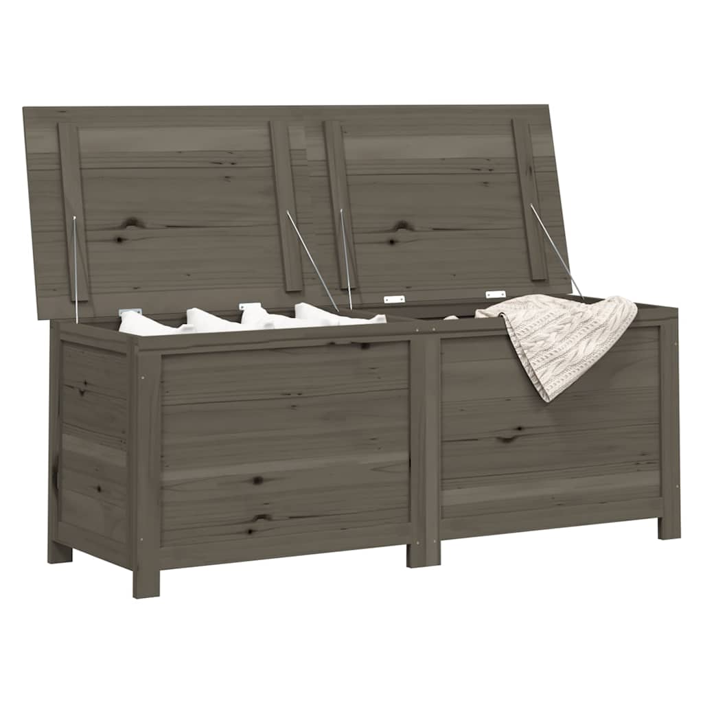 Outdoor-Kissenbox Anthrazit 150x50x56 cm Massivholz Tanne