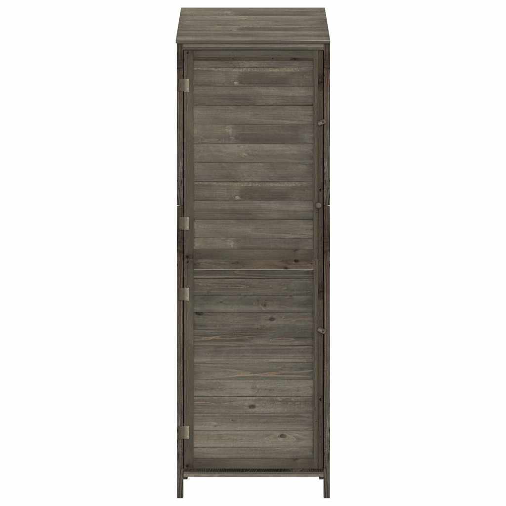 Geräteschuppen Anthrazit 55x52x174,5 cm Massivholz Tanne
