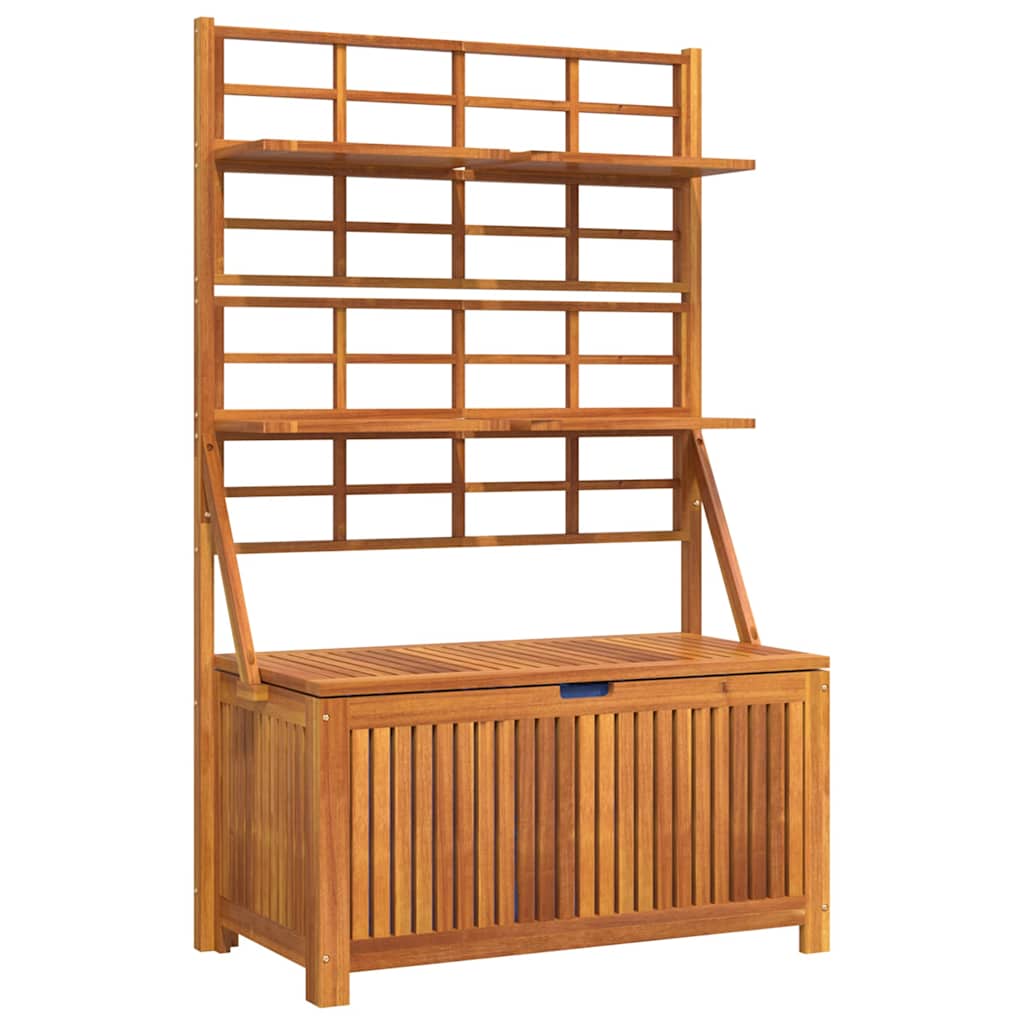 Truhe mit Rankgitter 99x50x160 cm Massivholz Akazie