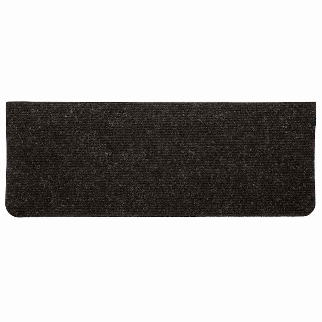 Marches d'escalier auto-adhésives 15 pcs. 65x24,5x3,5 cm Anthracite