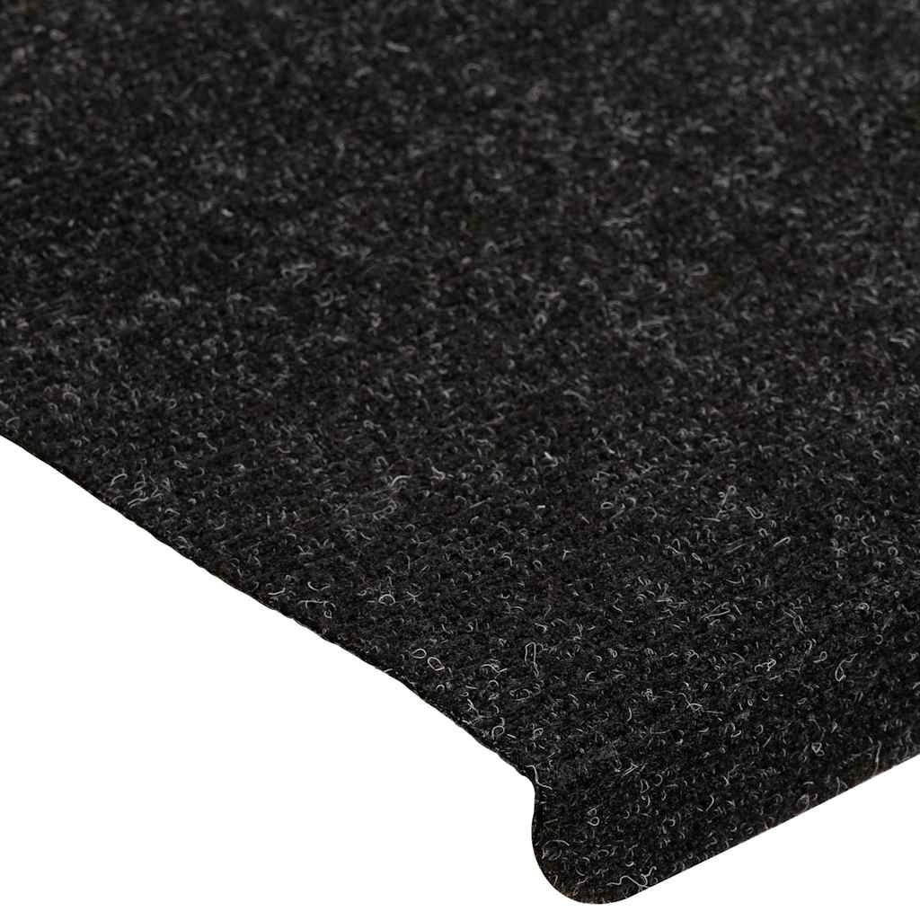 Marches d'escalier auto-adhésives 15 pcs. 65x24,5x3,5 cm Anthracite