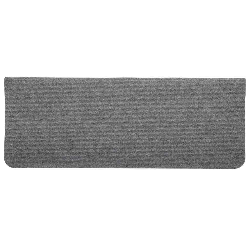 Stufenmatten Selbstklebend 15 Stk. 65x24,5x3,5 cm Grau