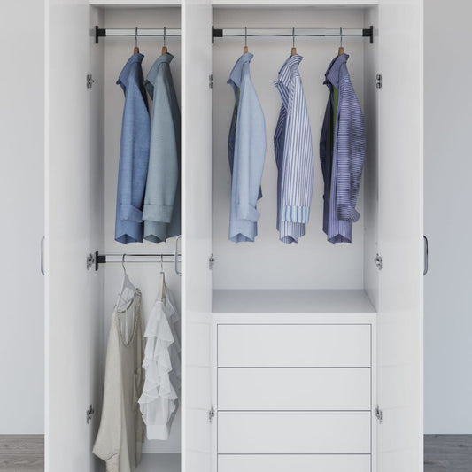 Telescopic Clothes Rails 2 pcs Silver 58-100 cm