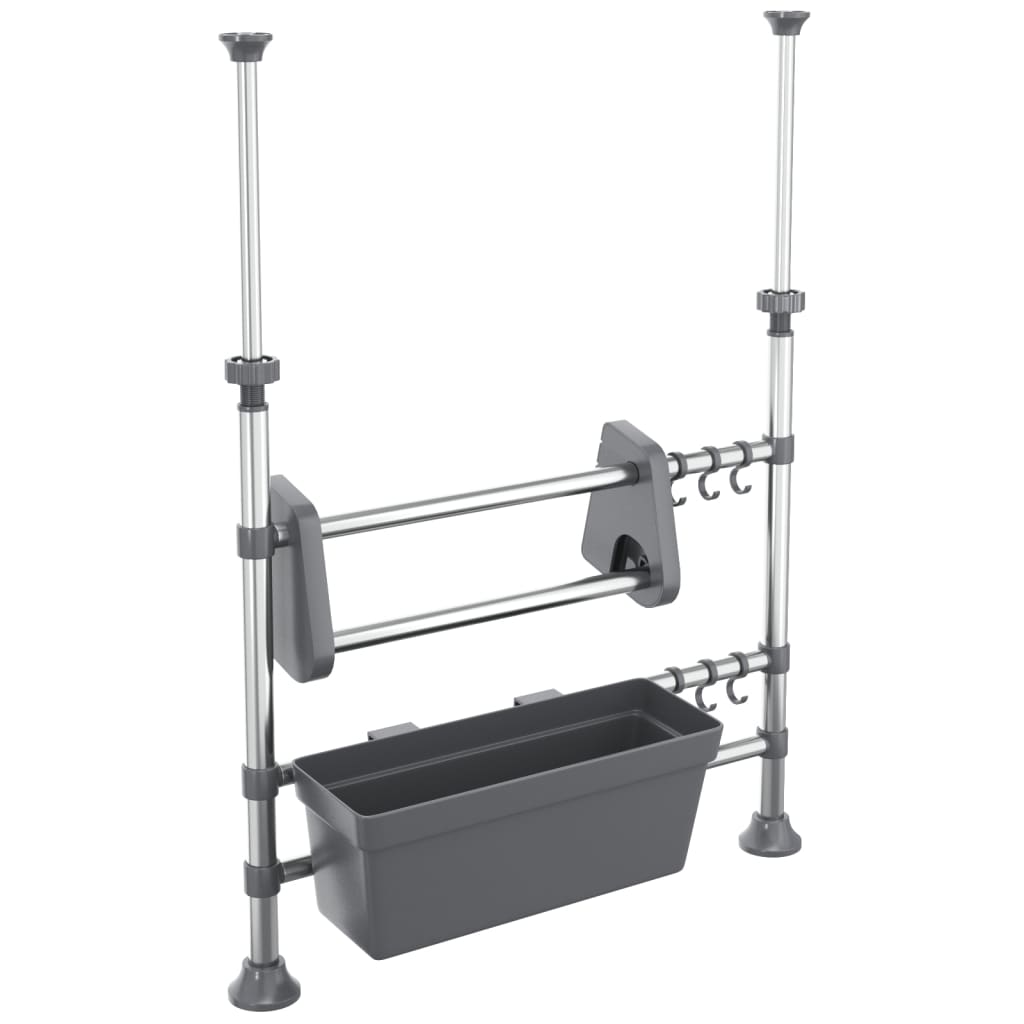 Organisateur de cuisine réglable en aluminium