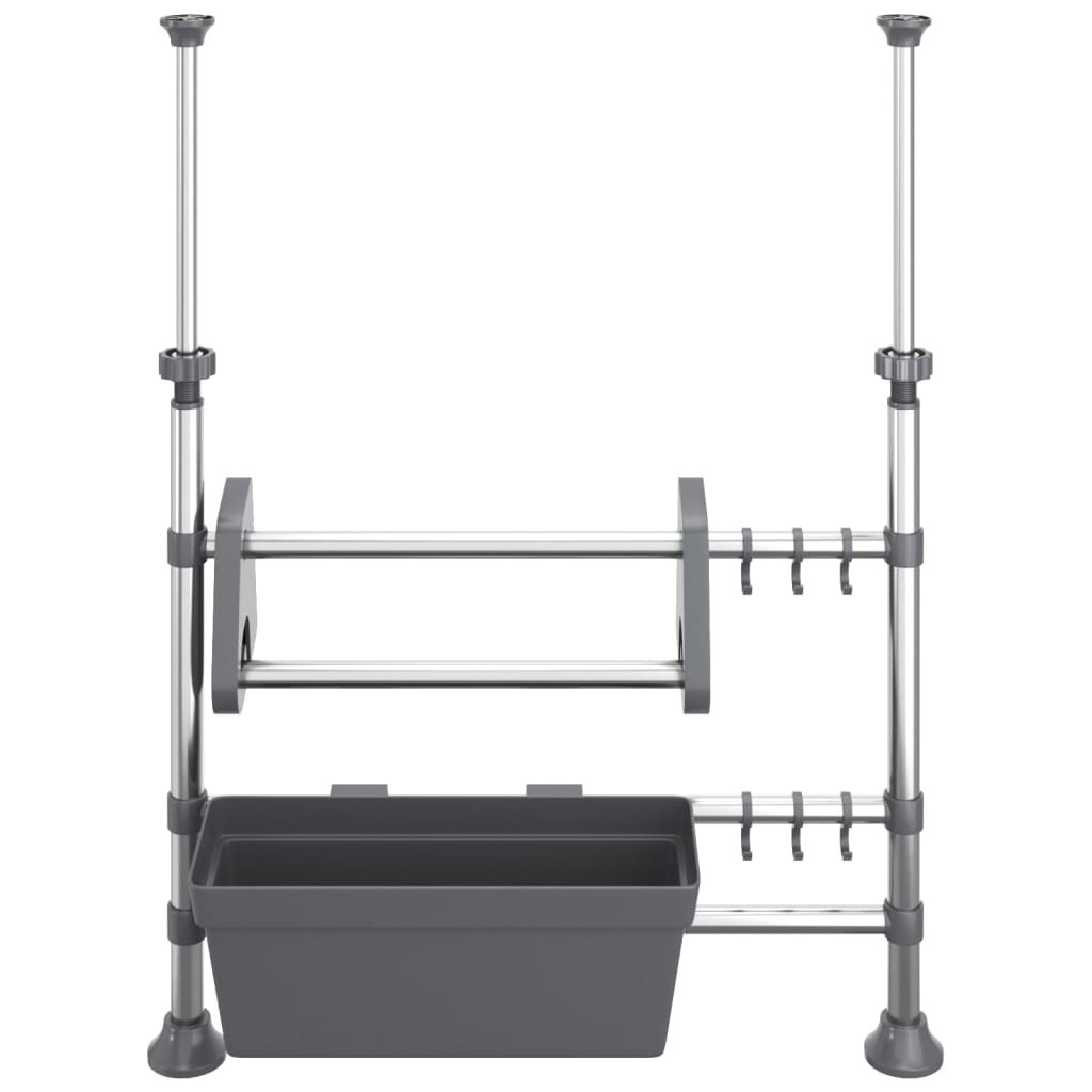 Organisateur de cuisine réglable en aluminium