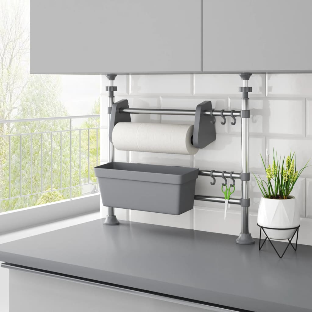 Organisateur de cuisine réglable en aluminium