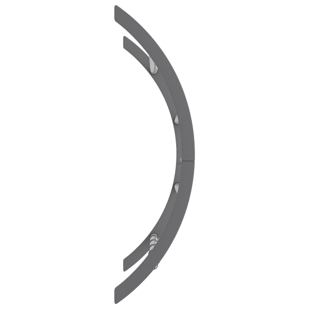 Towel Rack with Hooks Silver 56x16x72 cm Aluminum