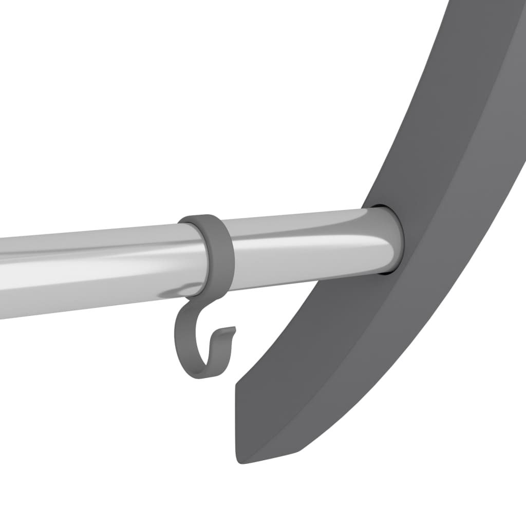 Towel Rack with Hooks Silver 56x16x72 cm Aluminum