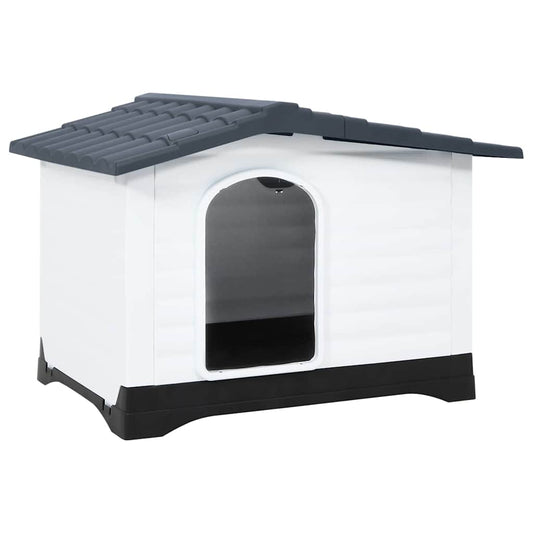 Hundehütte Grau 90,5 x 68 x 66 cm Polypropylen