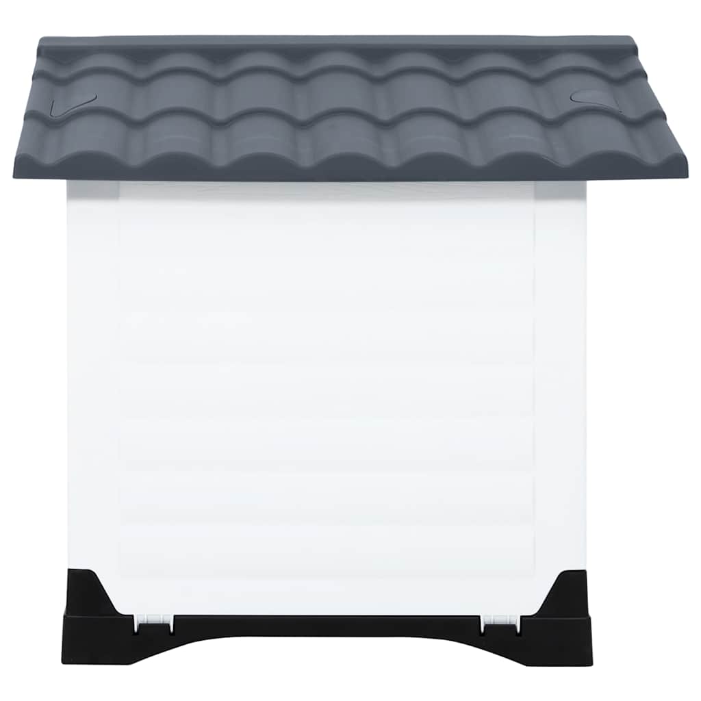 Hundehütte Grau 90,5 x 68 x 66 cm Polypropylen