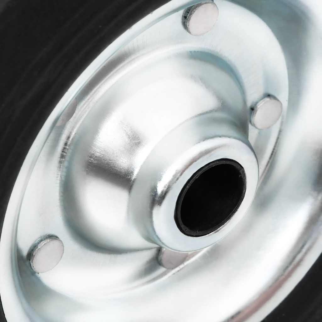 Wheel for trailer jockey wheel Ø20x5 cm solid rubber and steel