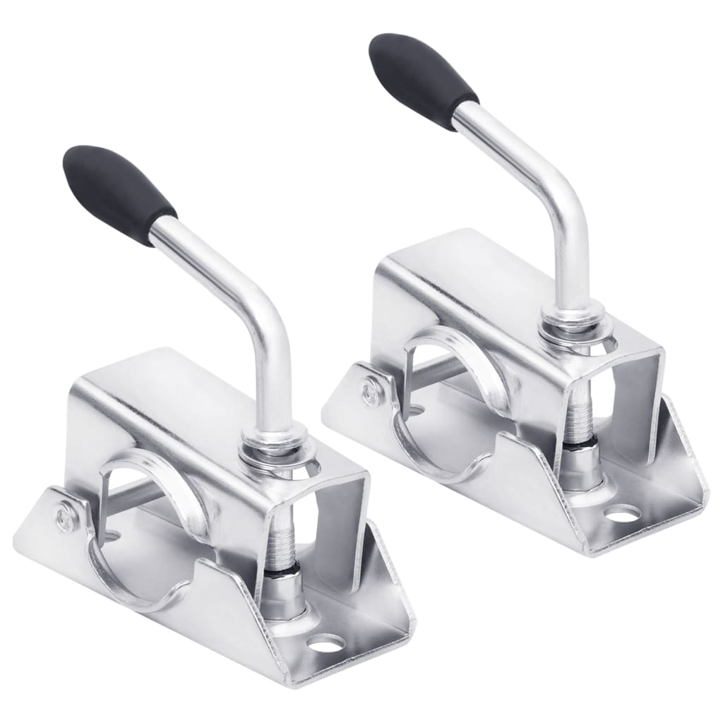 Clamps for jockey wheel 2 pcs. 13.5x6.5x14 cm Galvanized steel
