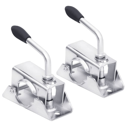 Clamps for jockey wheel 2 pcs. 13.5x6.5x14 cm Galvanized steel