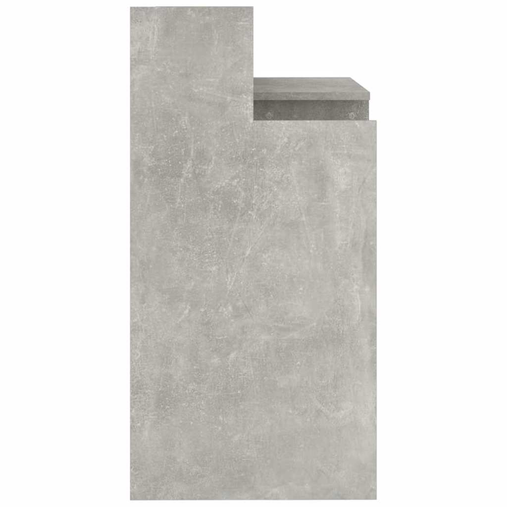 Desk with LEDs Concrete Grey 97x45x90 cm Engineered Wood