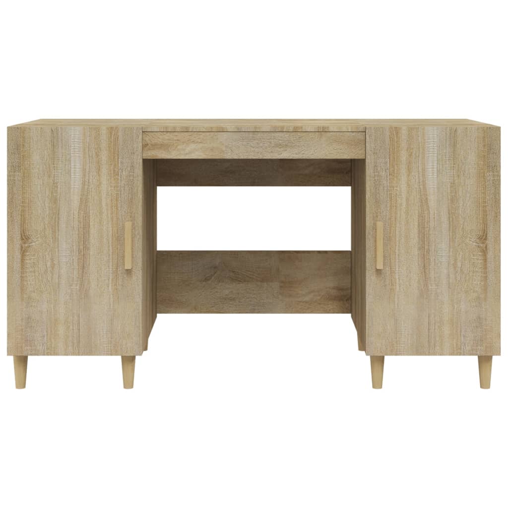 Bureau en aggloméré chêne Sonoma 140x50x75 cm