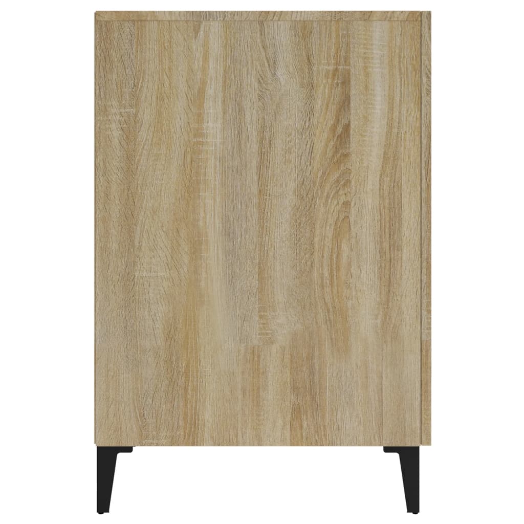 Bureau chêne Sonoma 140x50x75 cm en bois d'ingénierie