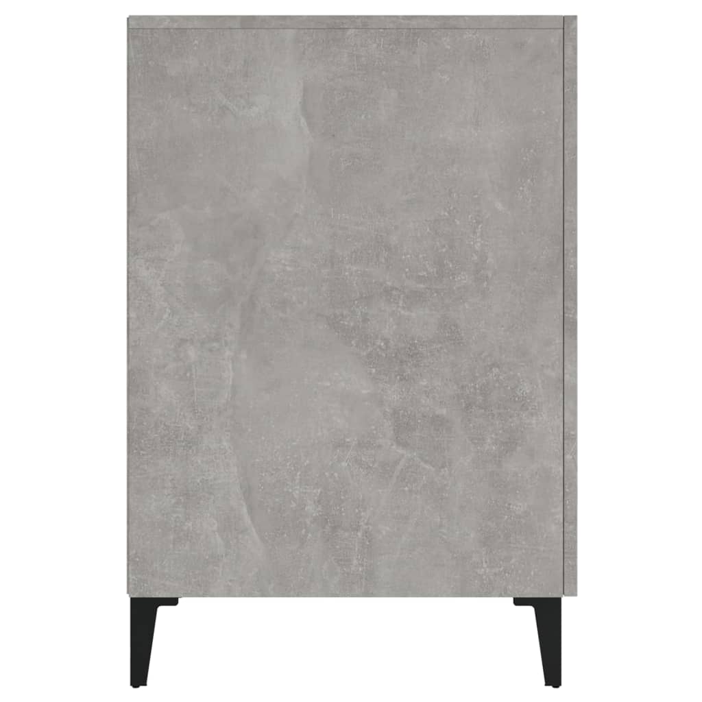 Desk Concrete Gray 140x50x75 cm Engineered Wood