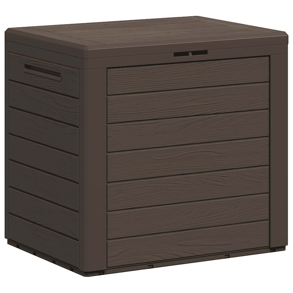 Gartentruhe Braun 58,5x46x55 cm Polypropylen