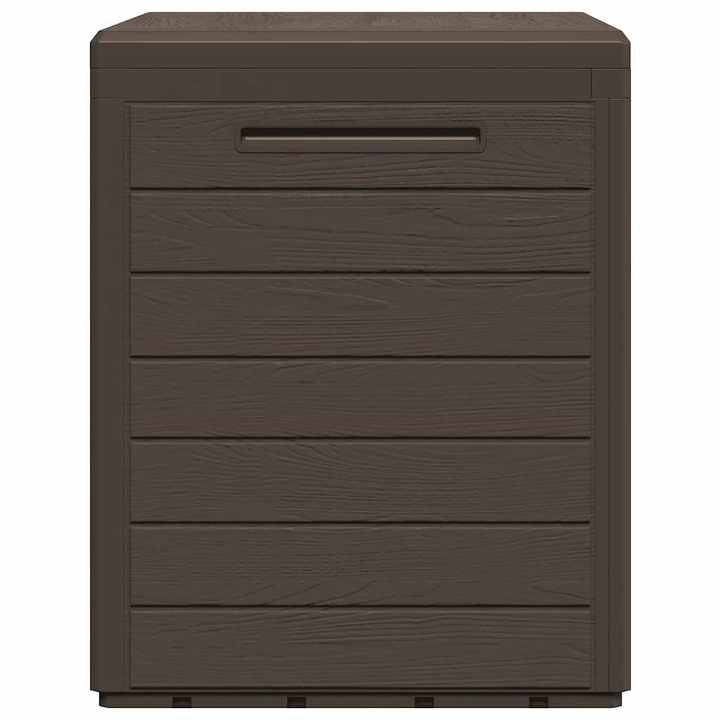 Gartentruhe Braun 58,5x46x55 cm Polypropylen