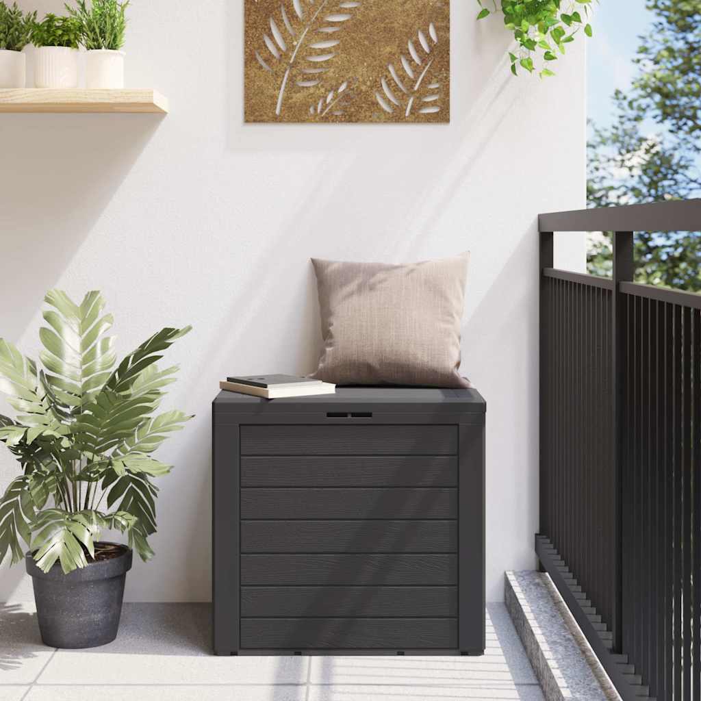Gartentruhe Anthrazit 58,5x46x55 cm Polypropylen