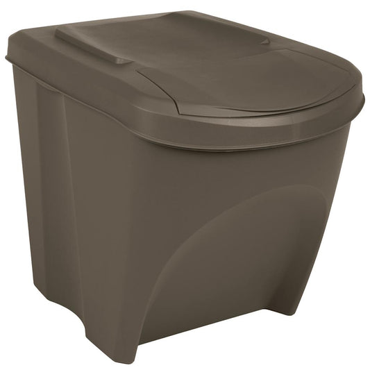 Stackable Bins 3 pcs. Grey 75 L Polypropylene