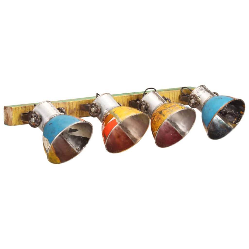 Wandleuchte Industrie-Stil Mehrfarbig 90x25 cm E27