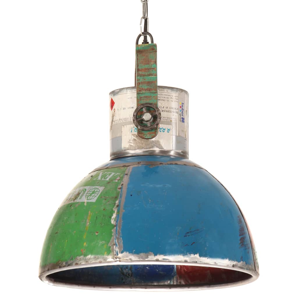 Suspension style industriel 25 W Multicolore Ronde 40 cm E27