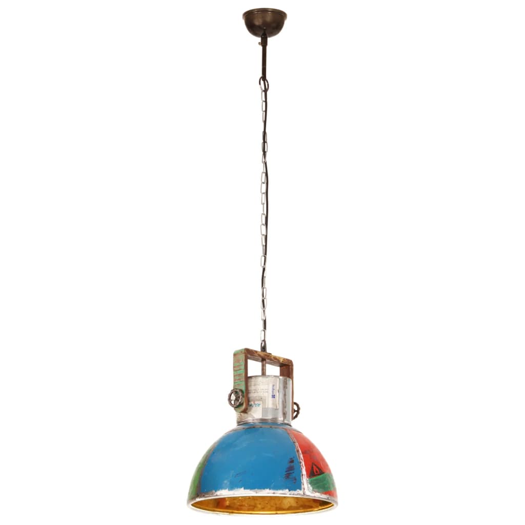 Suspension style industriel 25 W Multicolore Ronde 40 cm E27