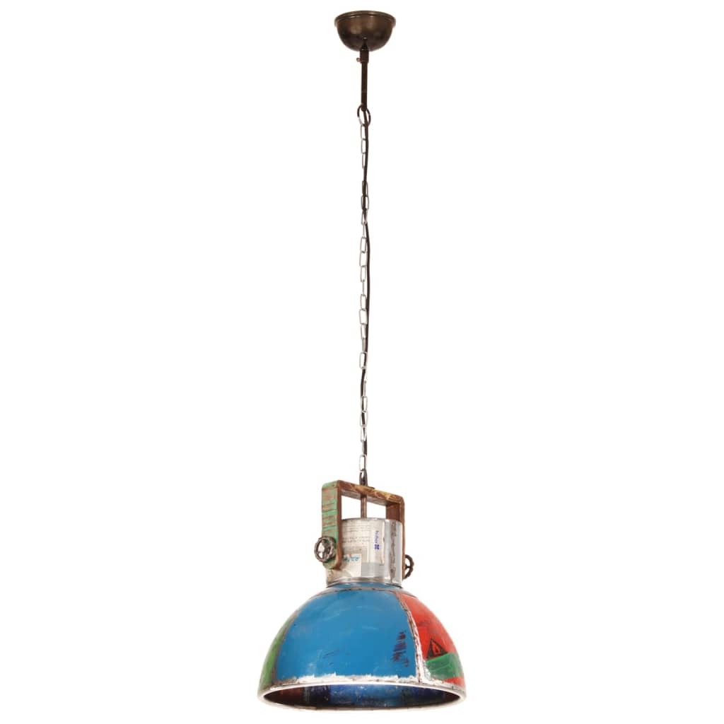 Suspension style industriel 25 W Multicolore Ronde 40 cm E27
