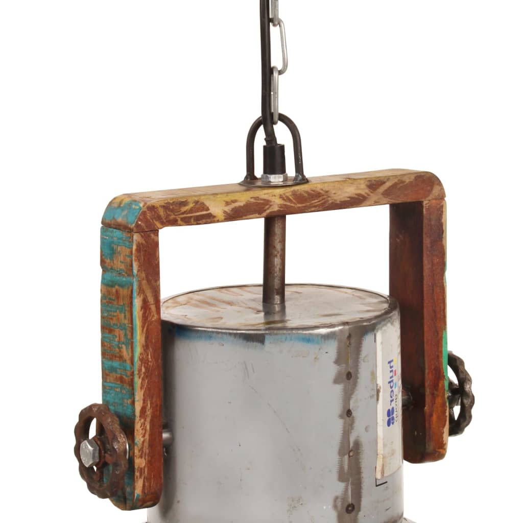Suspension style industriel 25 W Multicolore Ronde 40 cm E27