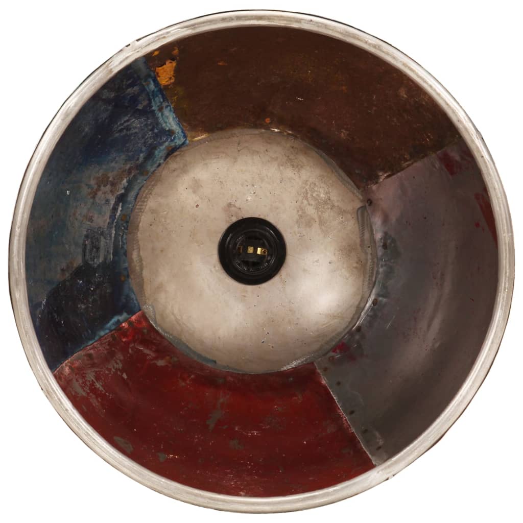 Suspension style industriel 25 W Multicolore Ronde 40 cm E27