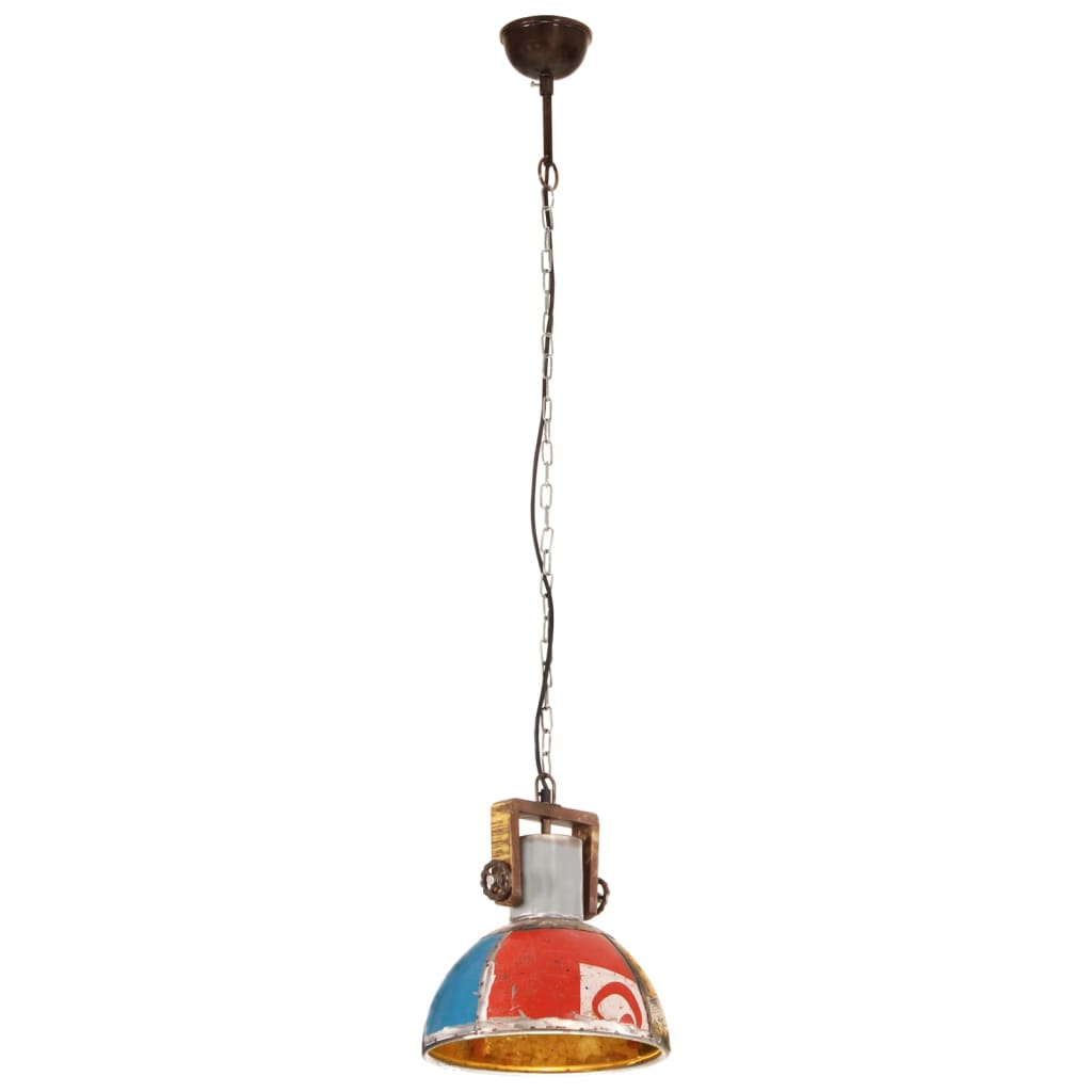 Pendant Lamp Industrial Style 25 W Multicolor Round 30 cm E27