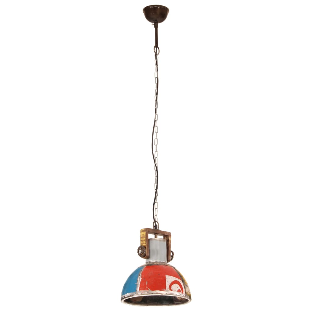 Pendant Lamp Industrial Style 25 W Multicolor Round 30 cm E27
