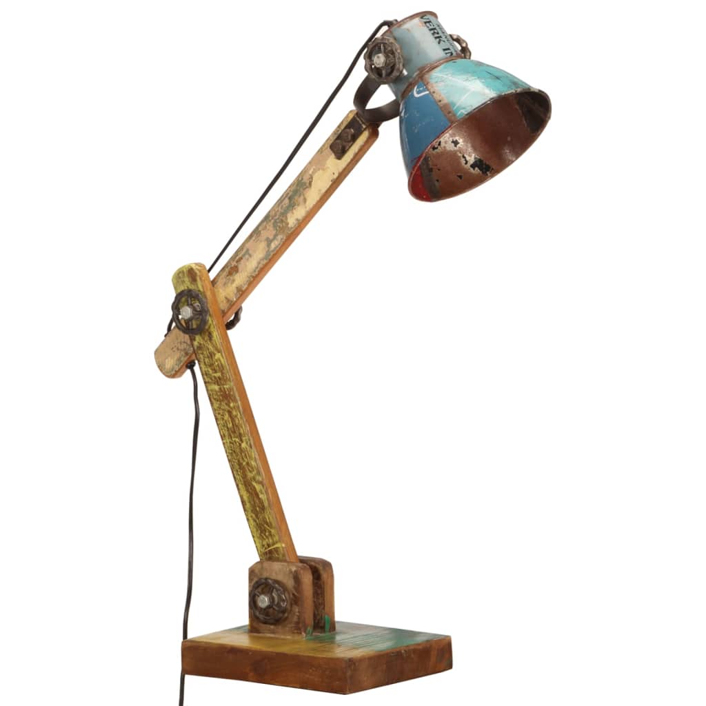Lampe de bureau style industriel Multicolore Ronde 23x18x95cm E27