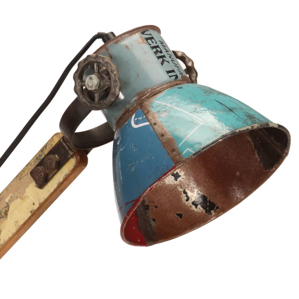 Lampe de bureau style industriel Multicolore Ronde 23x18x95cm E27