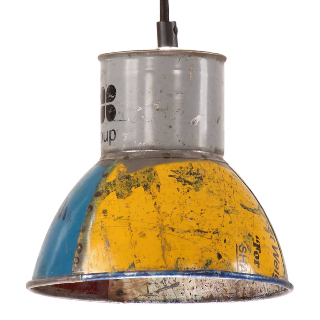 Industrial-style Pendant Lamp 25W Multicolor Round 17cm E27