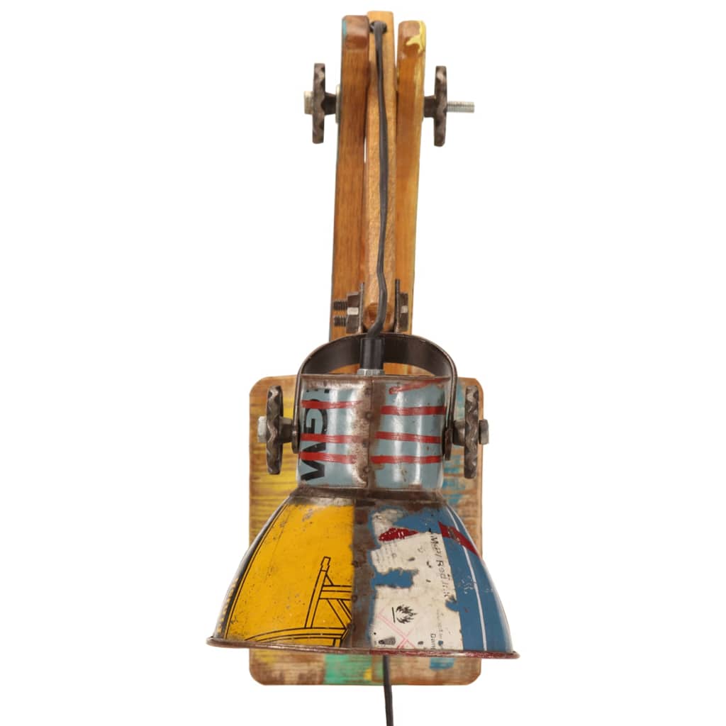 Applique style industriel Multicolore Ronde E27