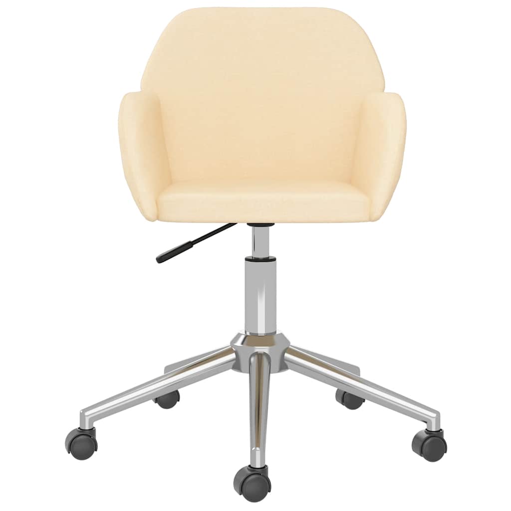 Office Chair Swivel Cream Fabric