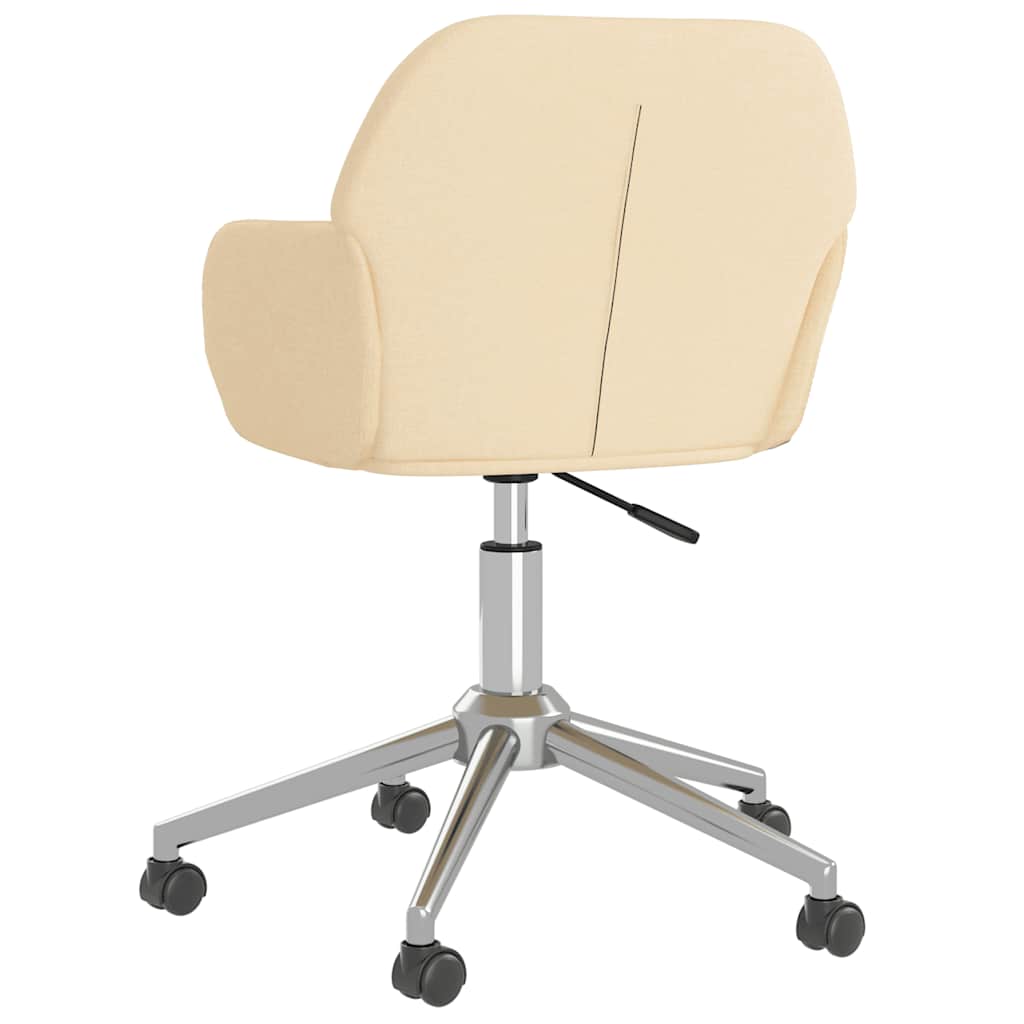 Office Chair Swivel Cream Fabric