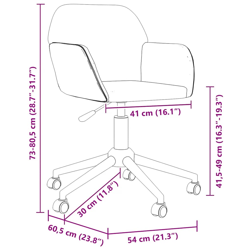 Swivel Office Chair Dark Green Fabric
