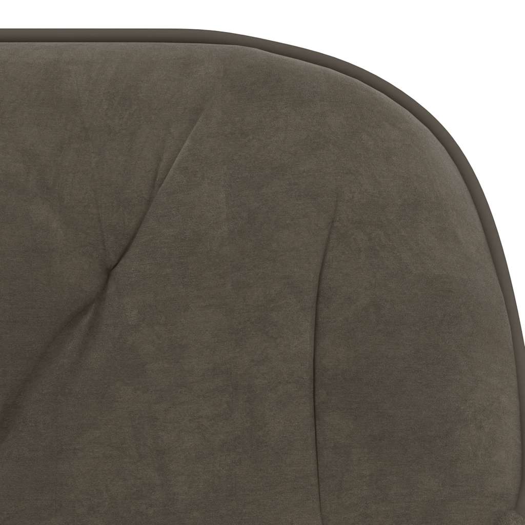 Office Swivel Chair Dark Grey Velvet