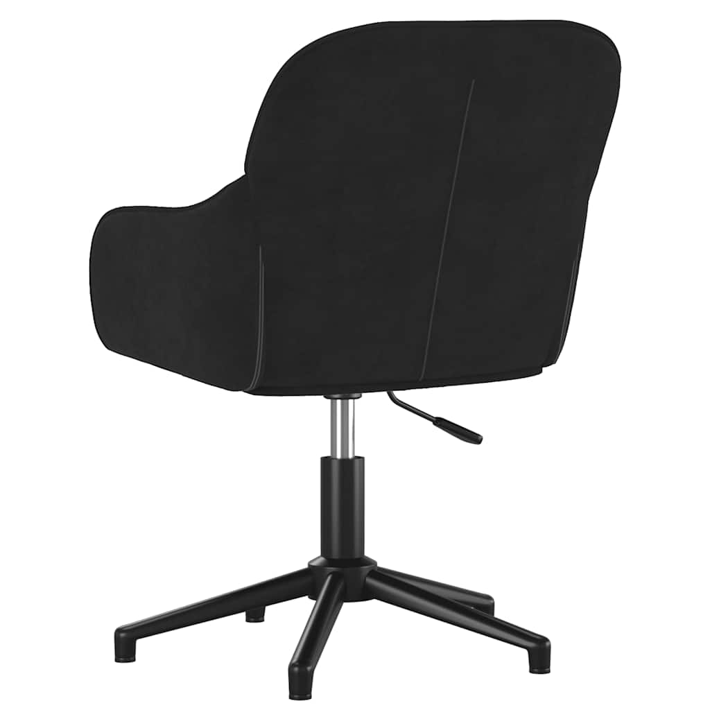 Office Chair Swivel Black Velvet