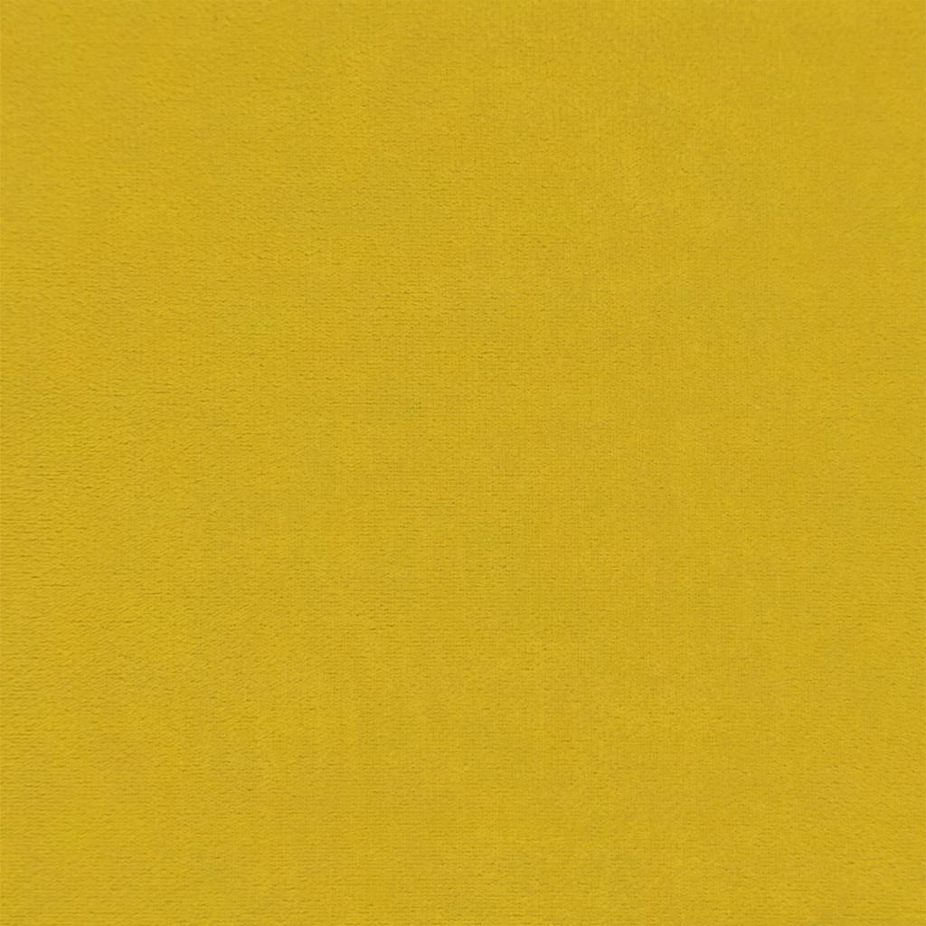 Fauteuil de bureau pivotant jaune velours