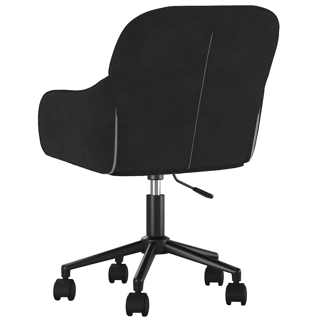 Office Chair Swivel Black Velvet