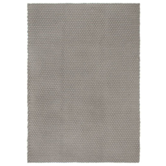 Carpet Rectangular Grey 160x230 cm Cotton
