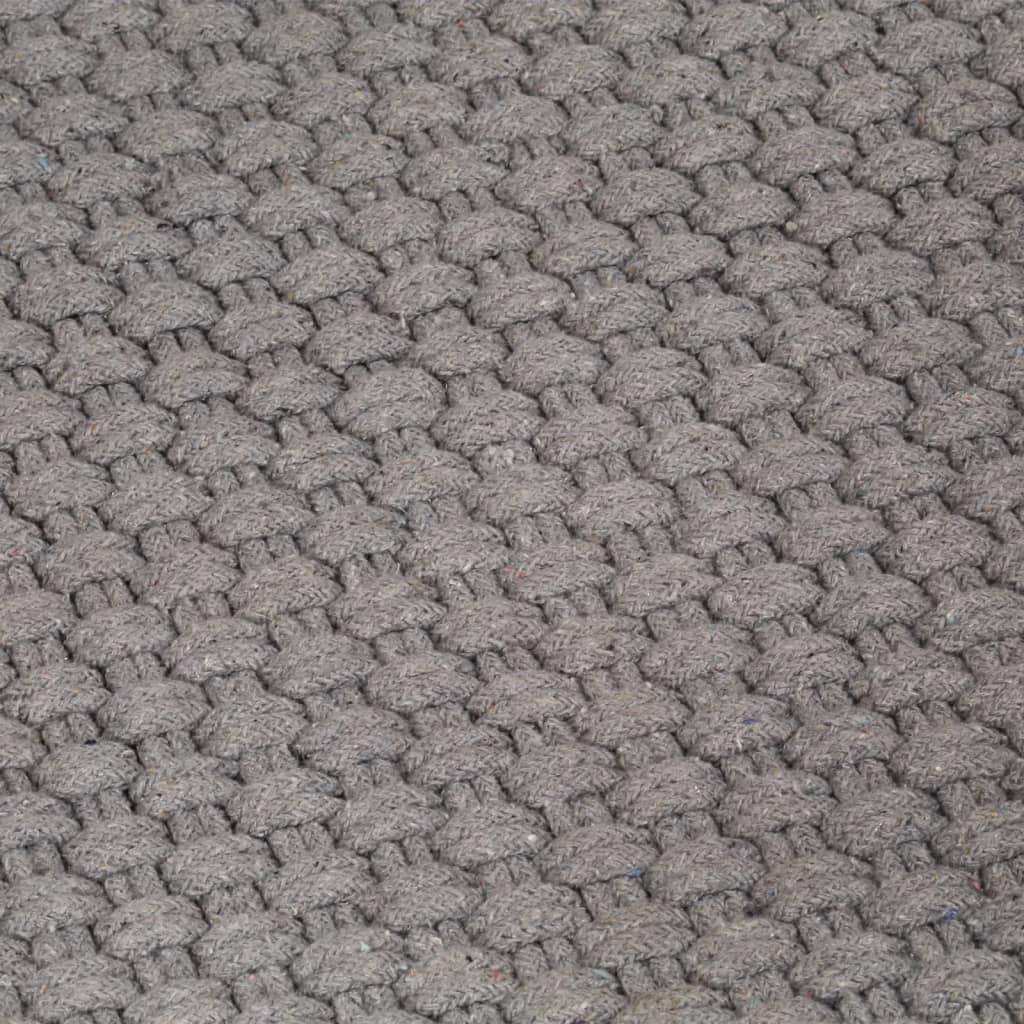 Tapis Rectangulaire Gris 160x230 cm Coton