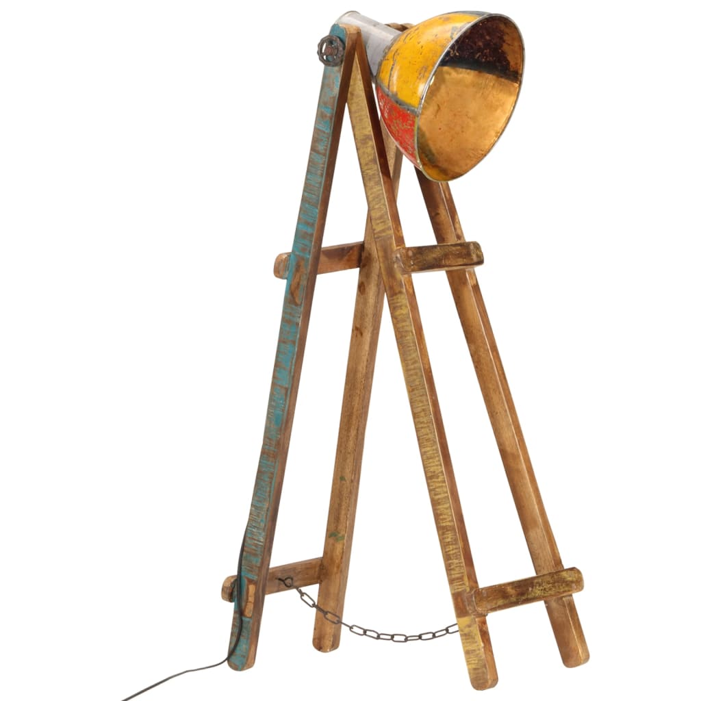 Stehlampe Mehrfarbig E27 Massivholz Mango