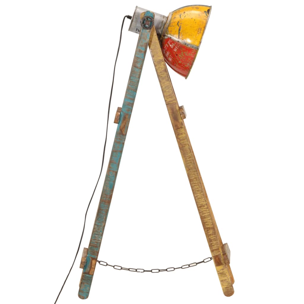 Stehlampe Mehrfarbig E27 Massivholz Mango