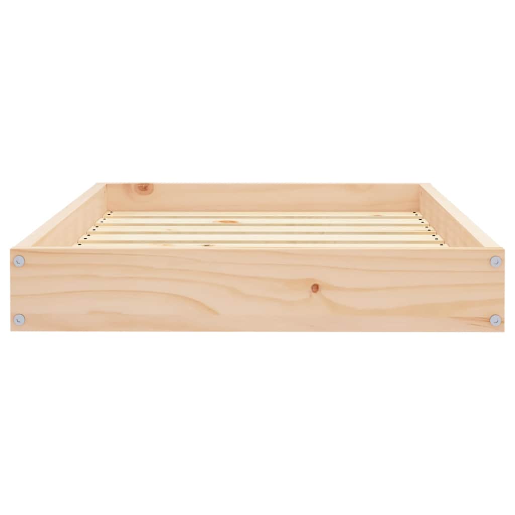 Hundebett 71,5x54x9 cm Massivholz Kiefer