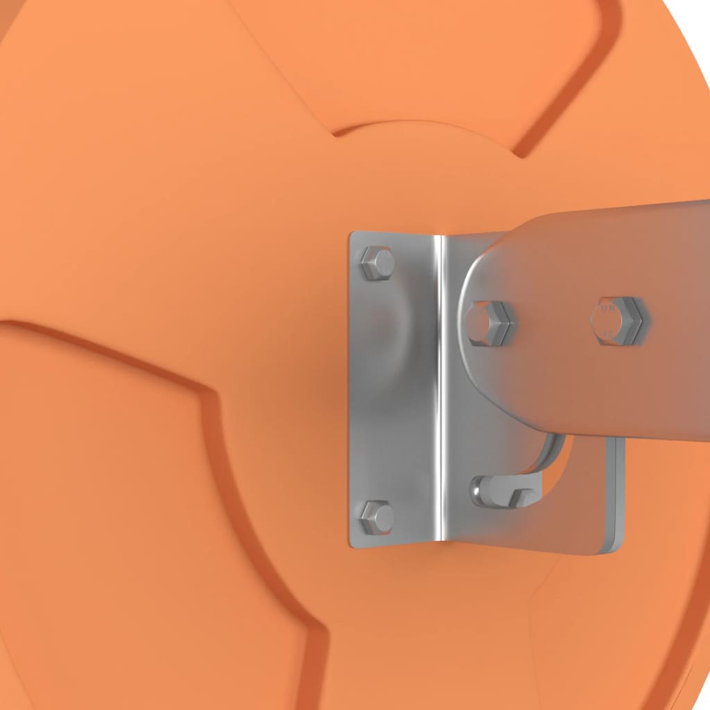 Konvexer Verkehrsspiegel für den Außenbereich Orange Ø30 cm Polycarbonat